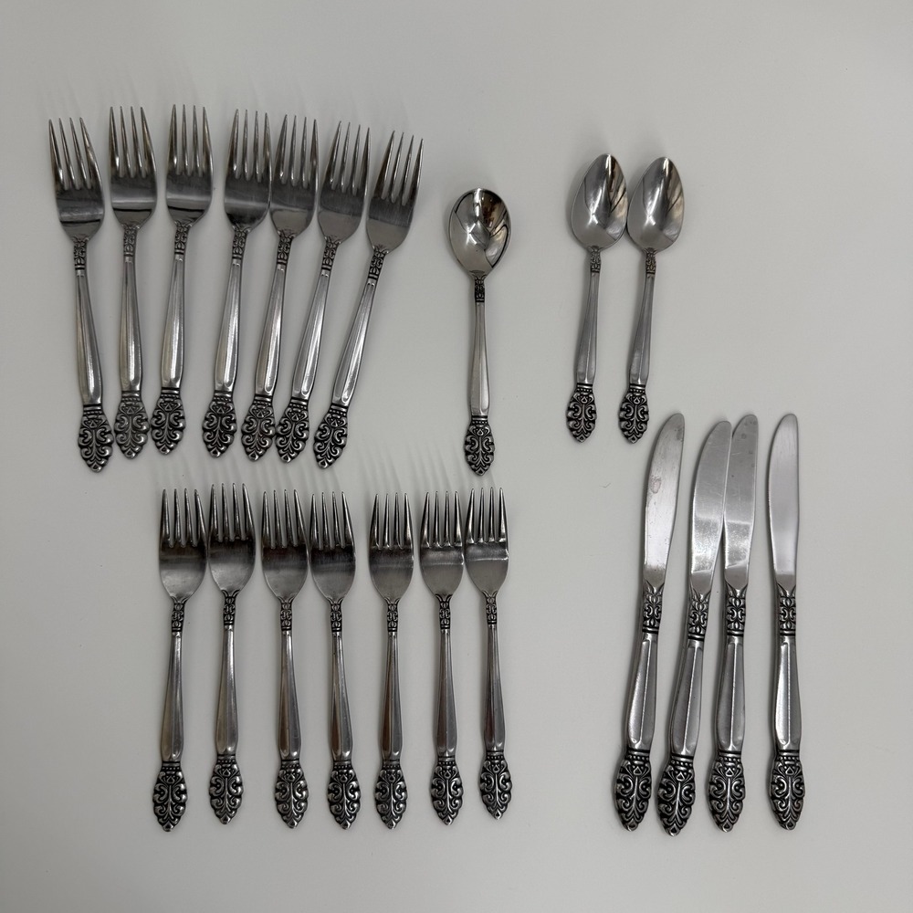 Lot‎ of (22) Vintage United Silver Co. Stainless Japan Flatware Partial Set